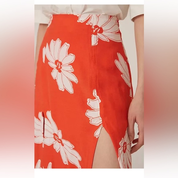 Anthropologie Maeve Floral Midi Skirt - Picture 2 of 5